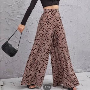 Dalmation High Rise Wide Leg Pants